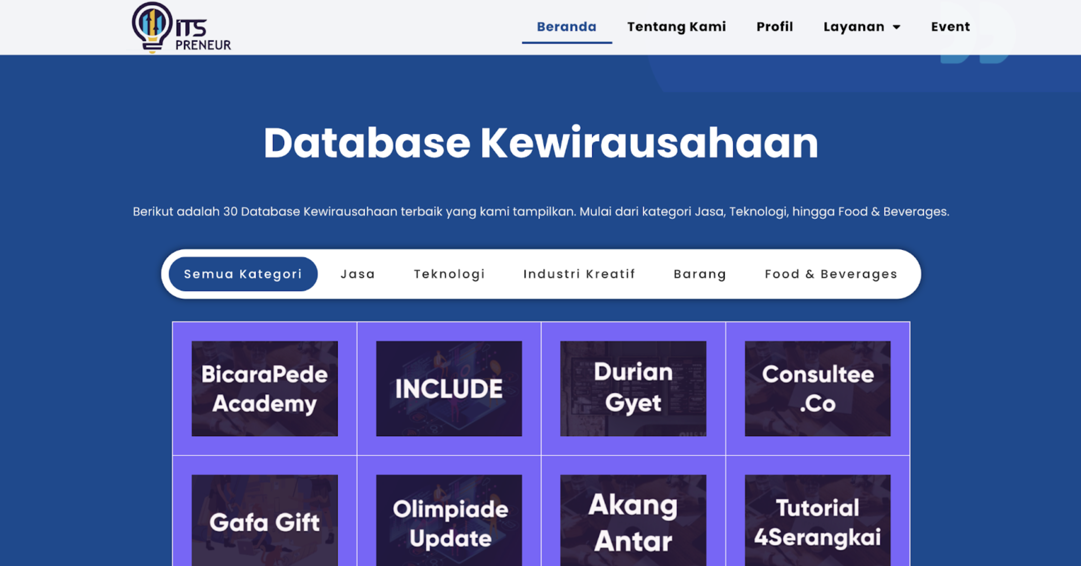 Website Developer BEM ITS 2024 screenshot 2